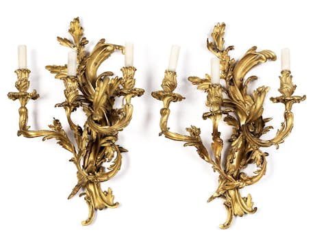 Paar Wandappliken im Louis XV-Stil